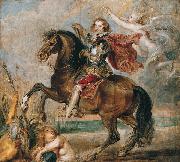 Peter Paul Rubens Equestrian Portrait of the George Villiers, painting